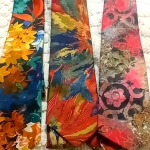 3 vintage Lorenzo Selini men's ties
